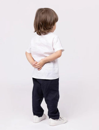 Bata de cambraia de linho Off White - 1+1 - Gracia