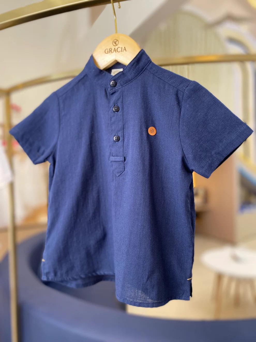 Bata de cambraia de linho Um Mais Um - Gracia