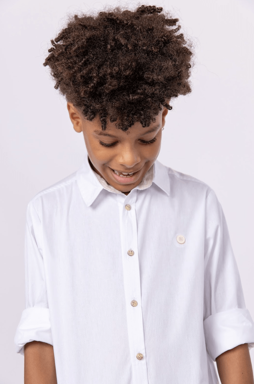 Camisa de tricoline 100% algodão Um Mais Um - Gracia