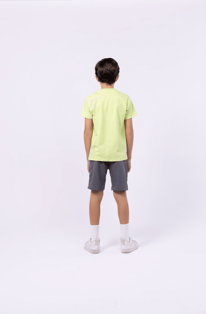 Conjunto camiseta de algodão e bermuda de moletinho Good 1+1 - Gracia