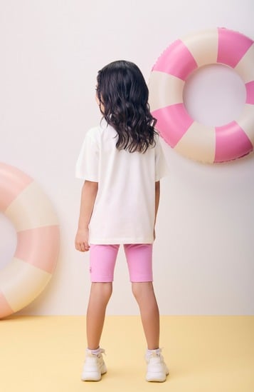 Conjunto Infantil Ariel & Linguado Blusa e Legging Lilás - Momi