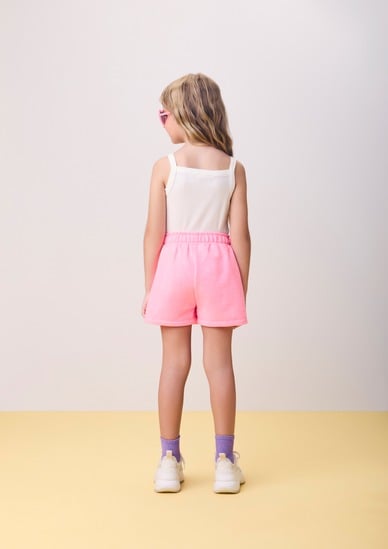Conjunto Infantil Hello Kitty Blusa e Shorts Rosa - Momi