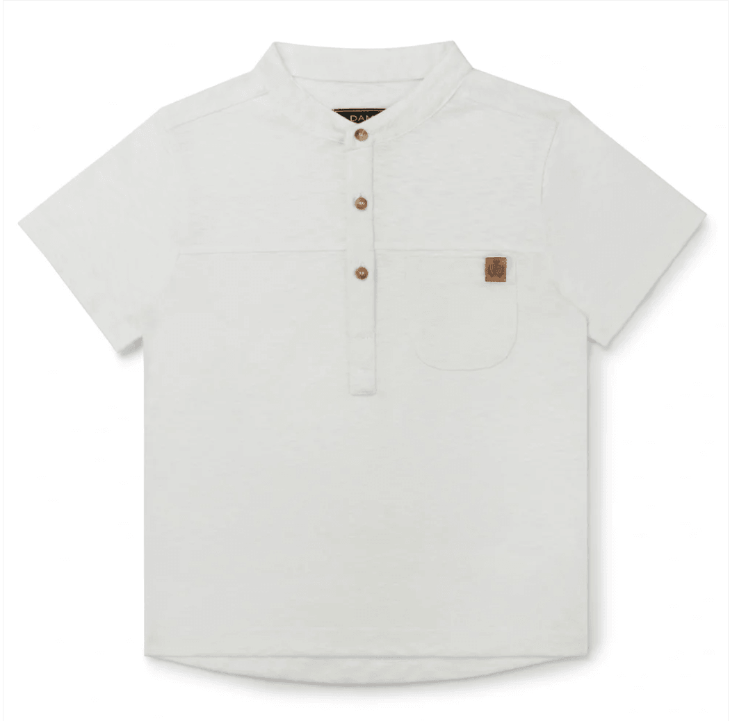 Camisa flamê com gola padre Dame Dos - Gracia