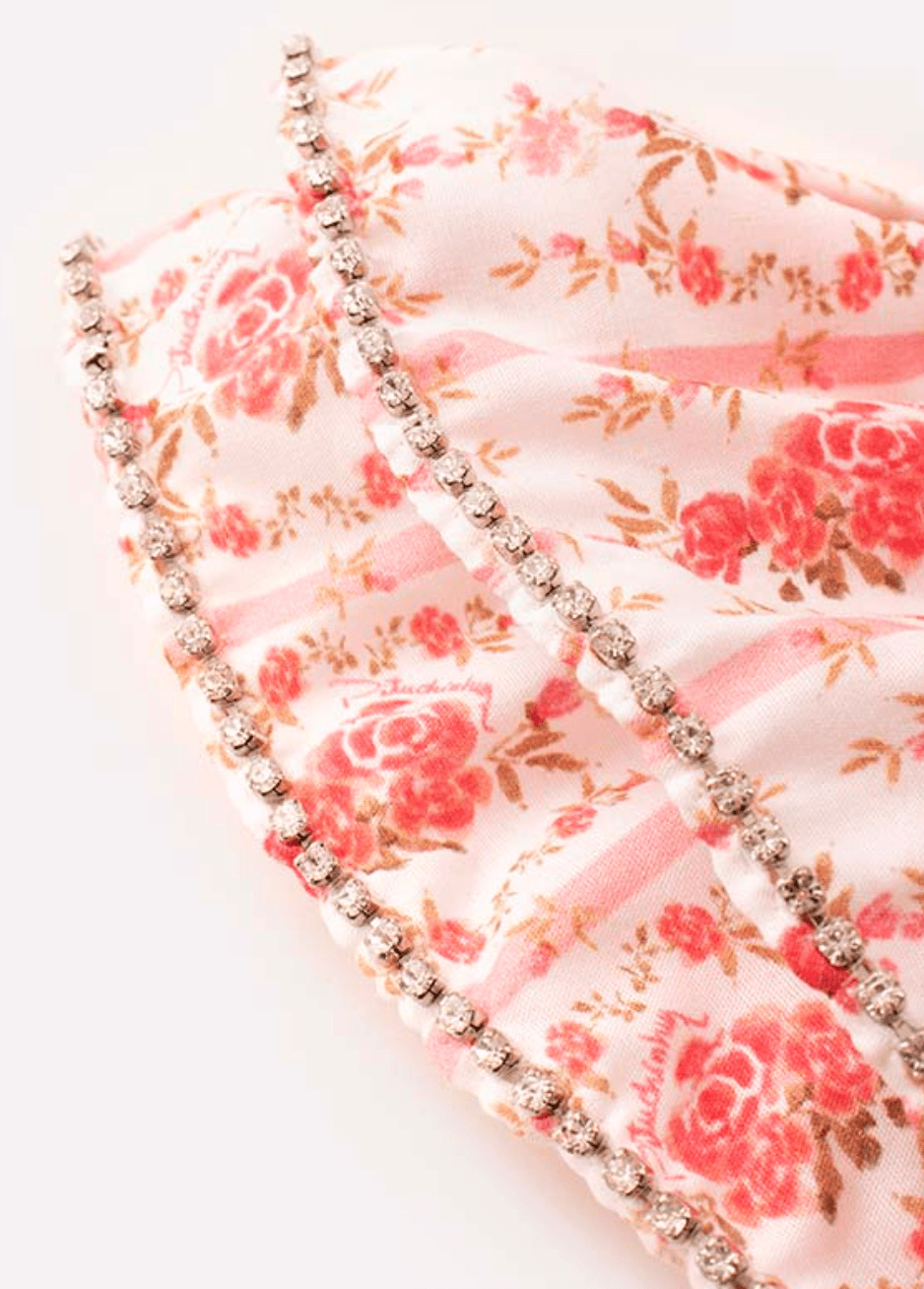 Camisa cropped floral Pituchinhus - Gracia